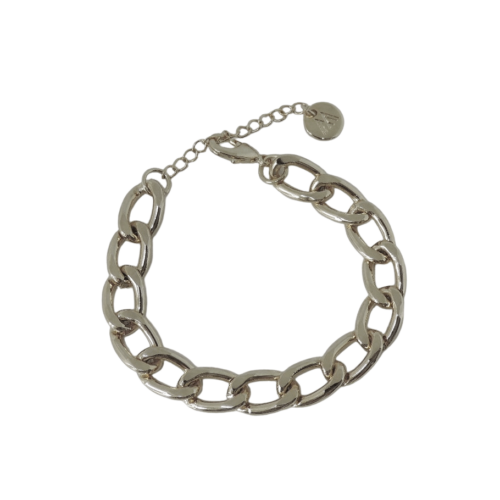 Pulseira Caribe - corrente no banho de prata