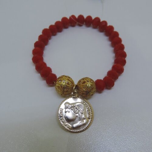 Pulseira cristal vermelho