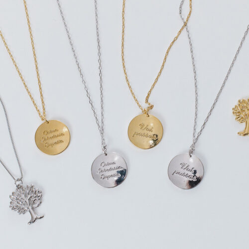 Colar Sabedoria - banho de prata