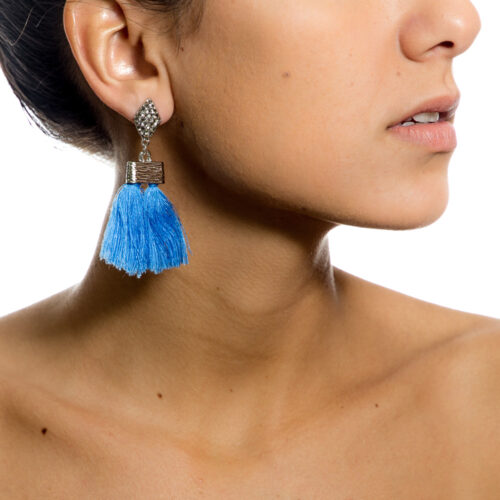 BRINCO TASSEL AZUL