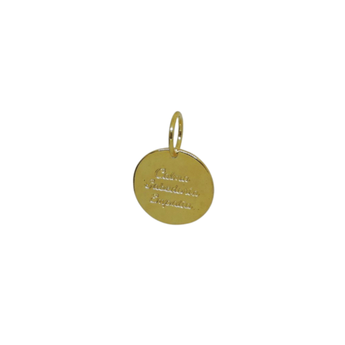 Pingente Sabedoria - banho de ouro