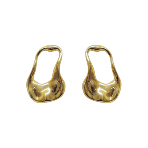 Brinco Mulher - orgânico no banho de ouro