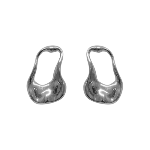 Brinco Mulher - orgânico no banho de prata