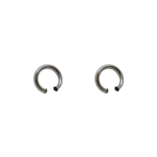 Brinco Energia - banho de prata e cristal azul