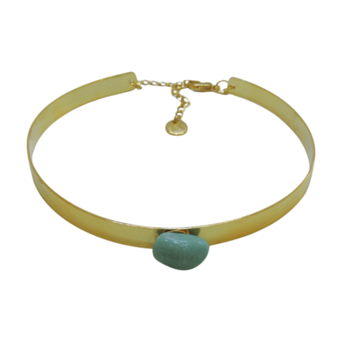 Colar Quelita - pedra Amazonita