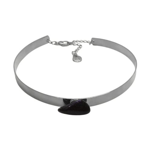 Colar Cris - pedra Estrela e banho de prata