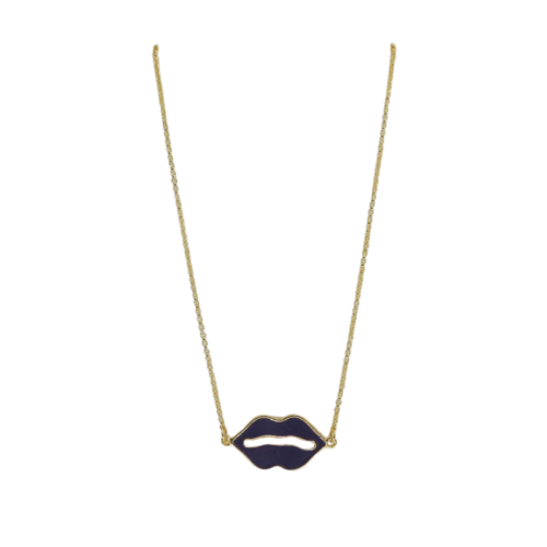 Colar Essência - banho de ouro e roxo