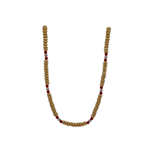 Colar Afeto - banho de prata e nude