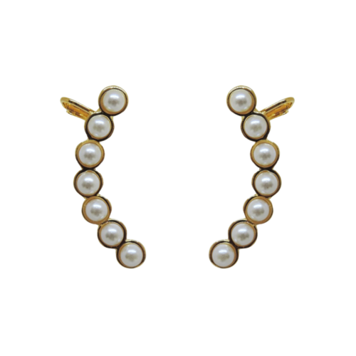 Brinco Radiante - ear cuff no banho de ouro