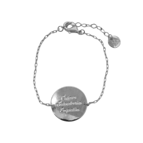 Pulseira Sabedoria - banho de prata