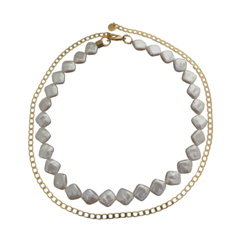 Cinto Ocean - pérola e banho de ouro