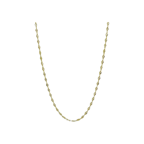 Colar Leveza - elos no banho de ouro