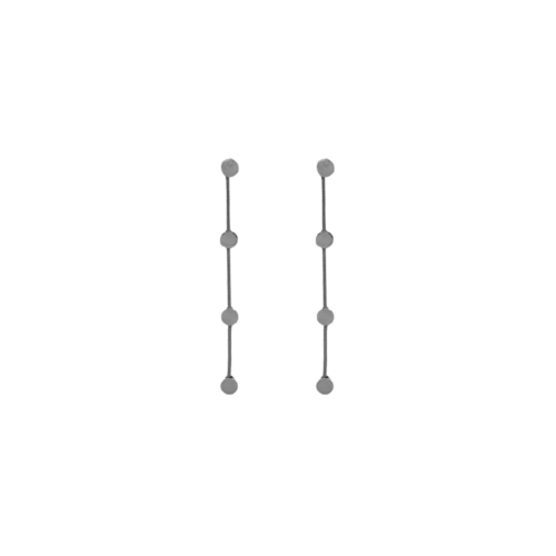 Brinco Ana - fio no banho de prata