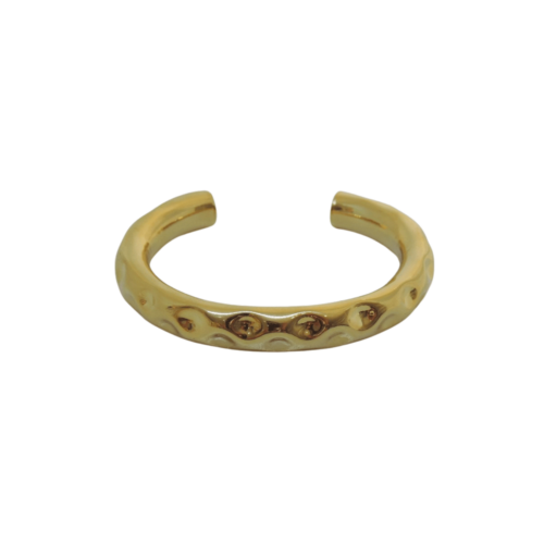 Bracelete Gaudí - texturizado no banho de ouro