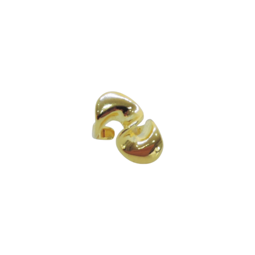 Anel Acalento - orgânico no banho de ouro