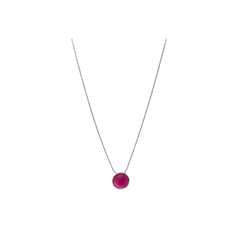 Colar Luz - ágata e banho de prata