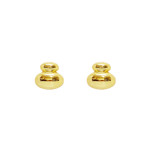 Brinco Jardim Zen - banho de ouro