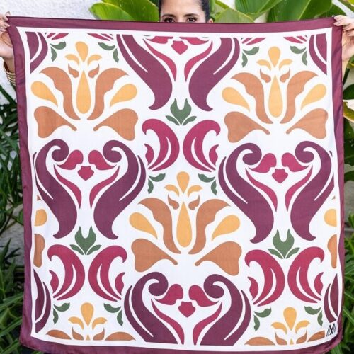 Lenço Astral - estampa ornamental