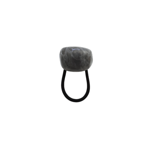 Prendedor Japão – resina cinza mesclada