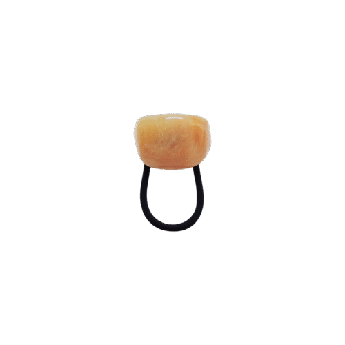 Prendedor Japão – resina laranja mesclada