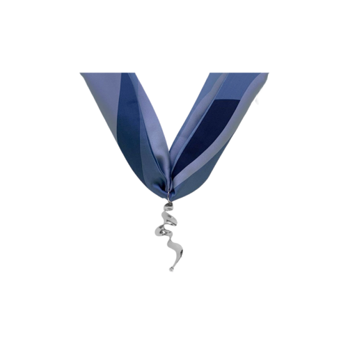 Colar Fluxo - lenço estampado e banho de prata