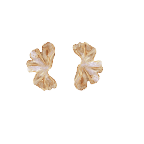 Brinco Luisa - esmaltação e banho de ouro