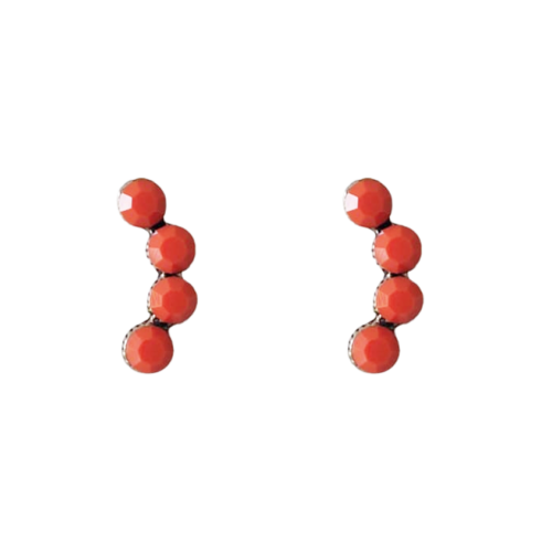 BRINCO EAR CUFF PRATA VELHO CORAL