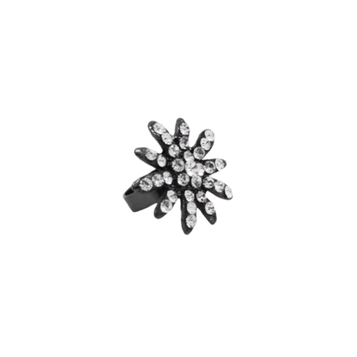 ANEL ESTRELA OURO STRASS CRYSTAL