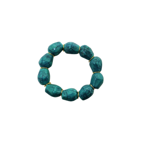 Pulseira Ilha - resina turquesa
